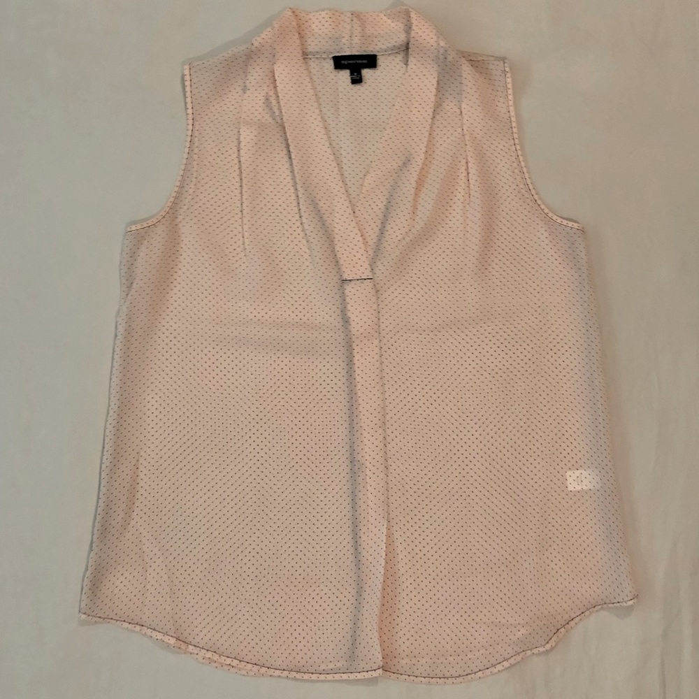 Spense Sleeveless Sheer Top
